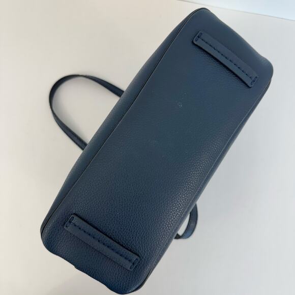 Marc Jacobs The Editor Bowling Bag Small Tote Navy Blue - Picture 5 of 11